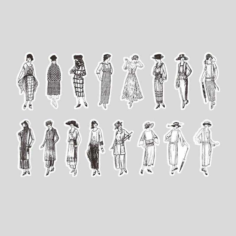 人物・女性・サンタワールド和紙の和紙シール