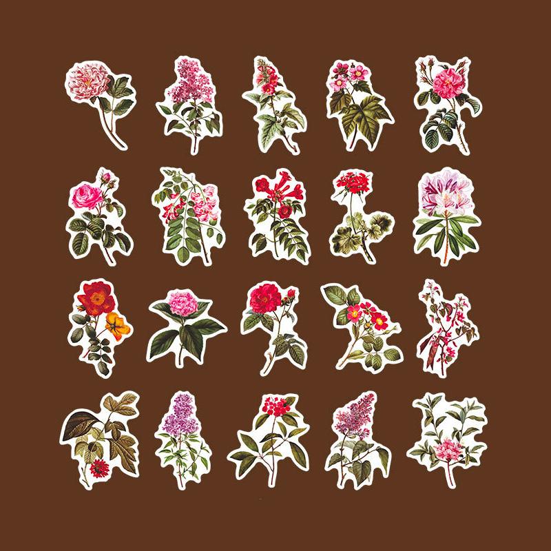 植物・花・草木の和紙シール