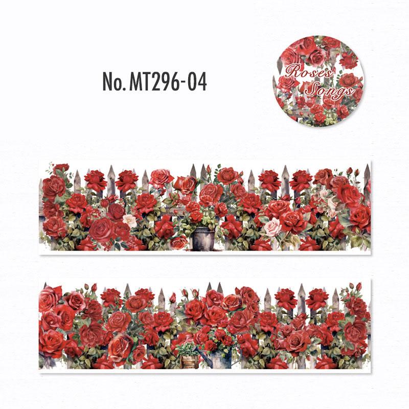 MT296|薔薇 ローズ バラ 花 和紙