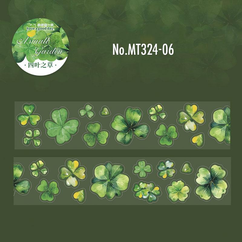 MT324|花 フラワー 四葉 クローバー