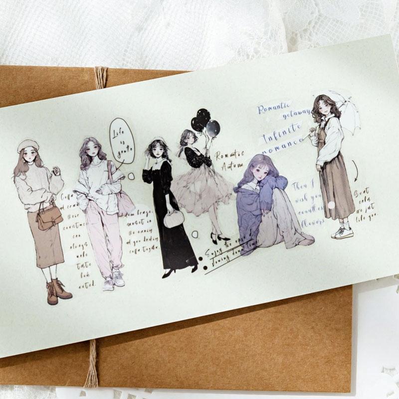 人物・女性のPETロールシール