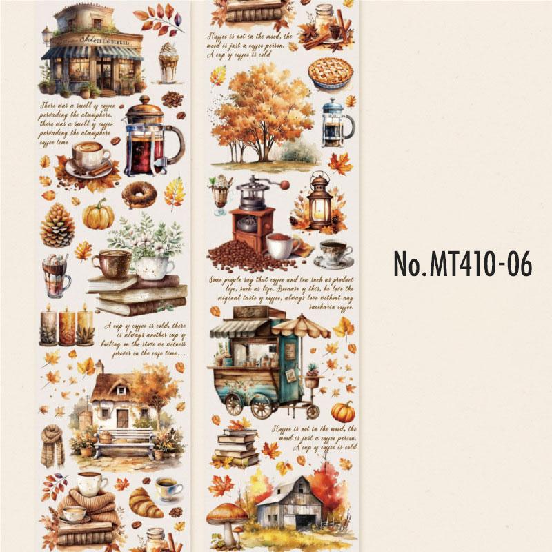 MT410|コーヒー カフェ 風景 女性 花 窓