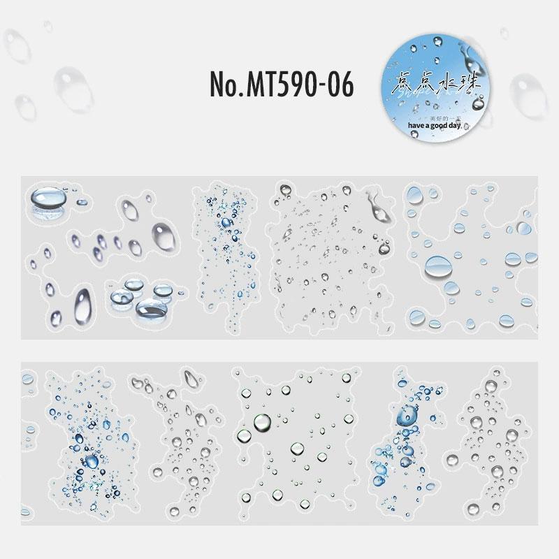 MT590|水滴 波紋 飛沫 水流 波 海 水 水玉 バブル 泡 ウォーター