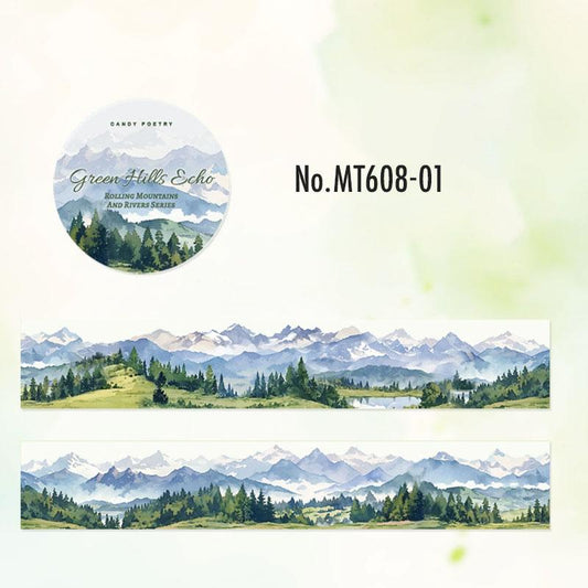 MT608|風景 背景 景色 ラベンダー 田園風景 雪山 冬景色 紅葉