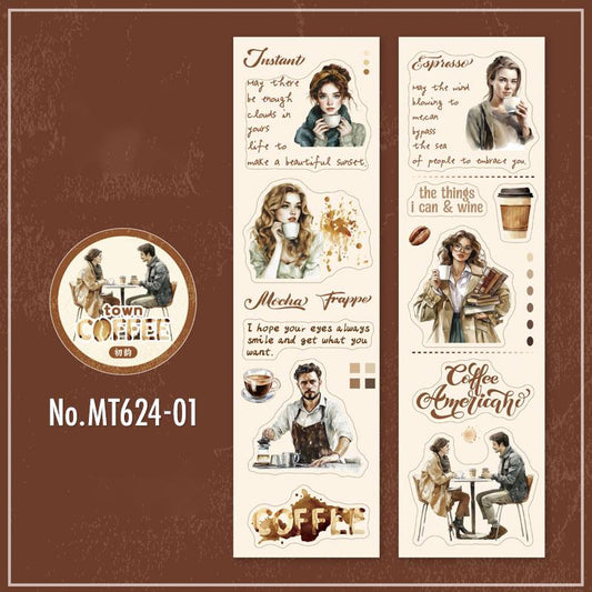 MT624|コーヒー 珈琲 カフェ 珈琲豆 喫茶店 英語 フレーズ アルファベット
