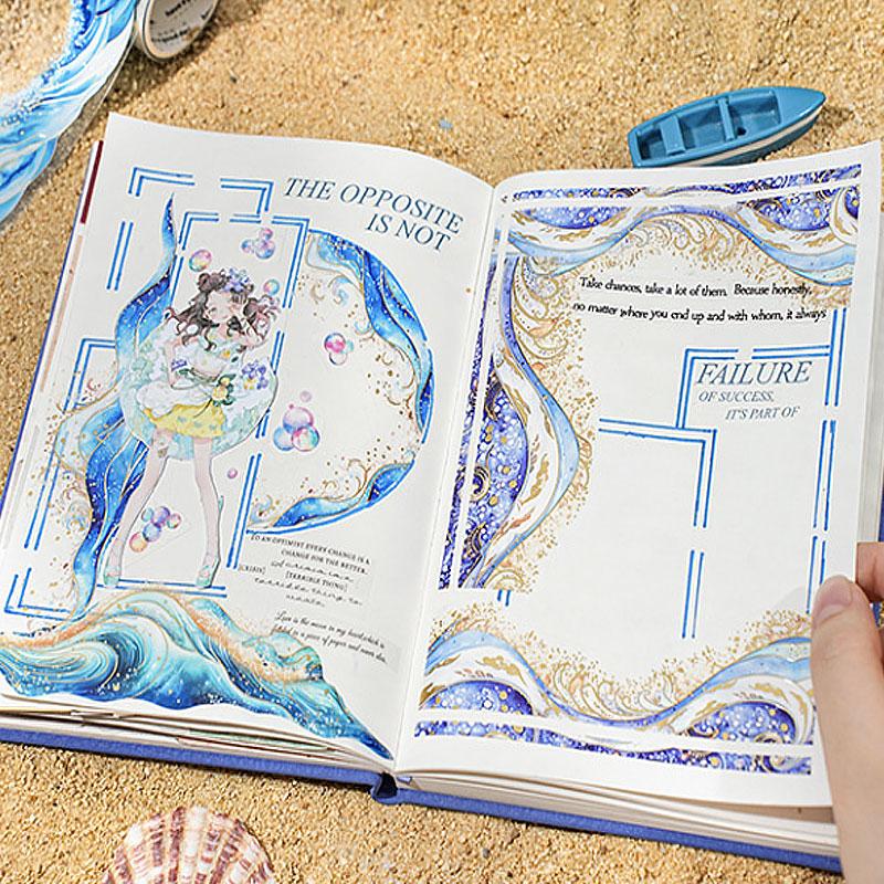 夏休み・海水浴・波のPETロールシール