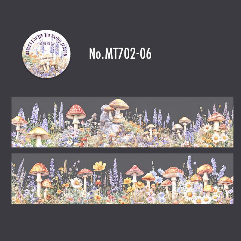 MT702|キノコ 花 カラフル きのこ マッシュルーム