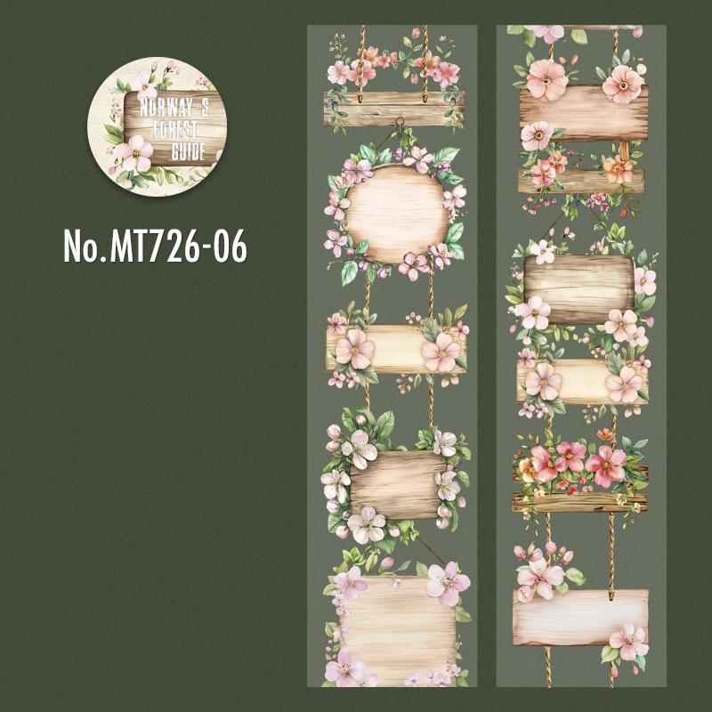 MT726|木目 切り株 看板 柵 フェンス 吊り下げ 装飾 飾り