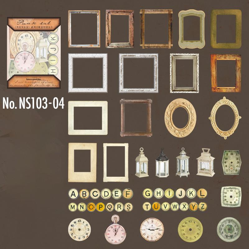 NS103|紙物素材 額縁 鍵