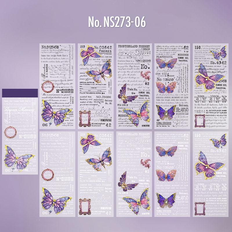 NS273|紙物素材 蝶 バタフライ 蝶々 硫酸紙