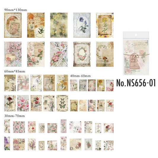 NS656|タグ ラベル レシート 伝票 英字 手紙
