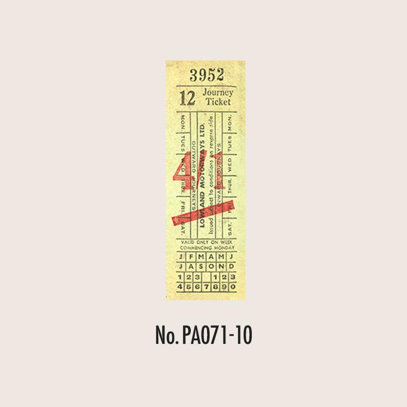 PA071|紙物素材 タグ ラベル チケット