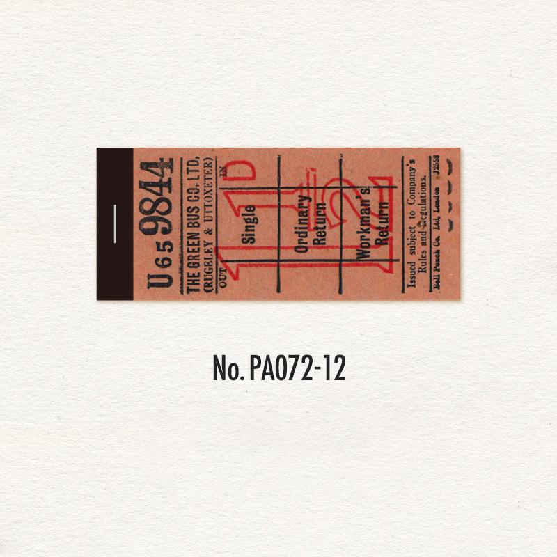 PA072|紙物素材 タグ ラベル チケット