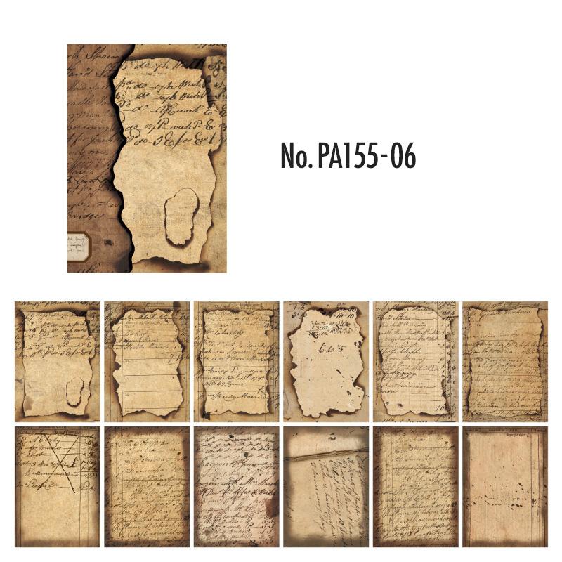 PA155|紙物素材 手紙 英字新聞 楽譜