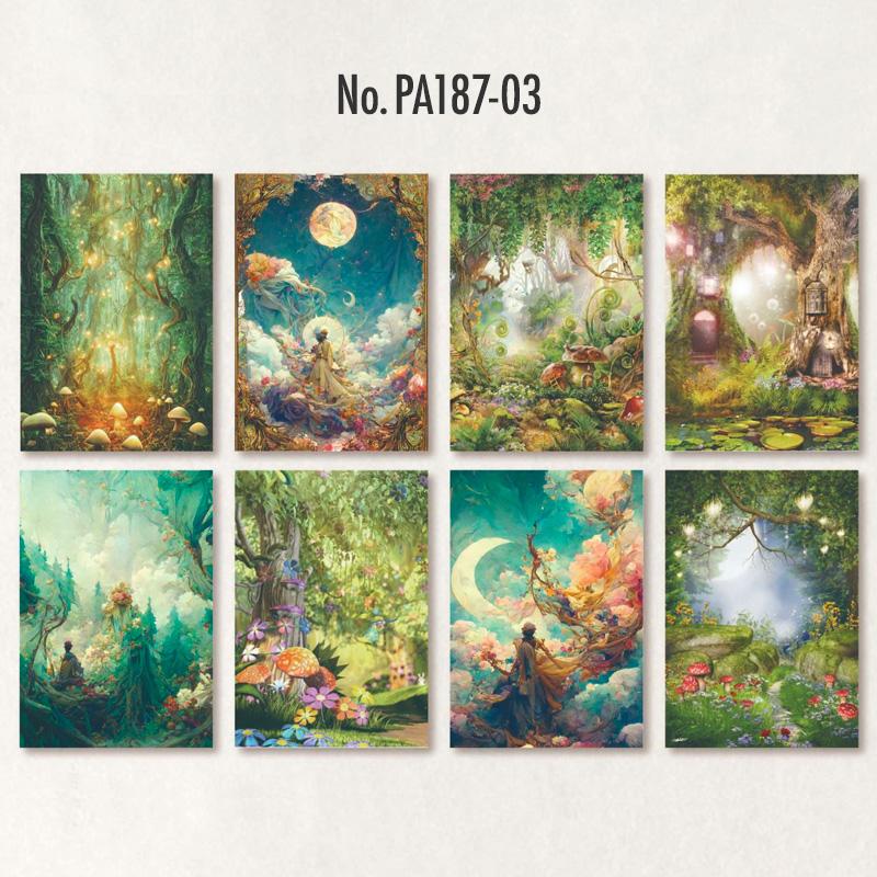 PA187|紙物素材 童話の世界