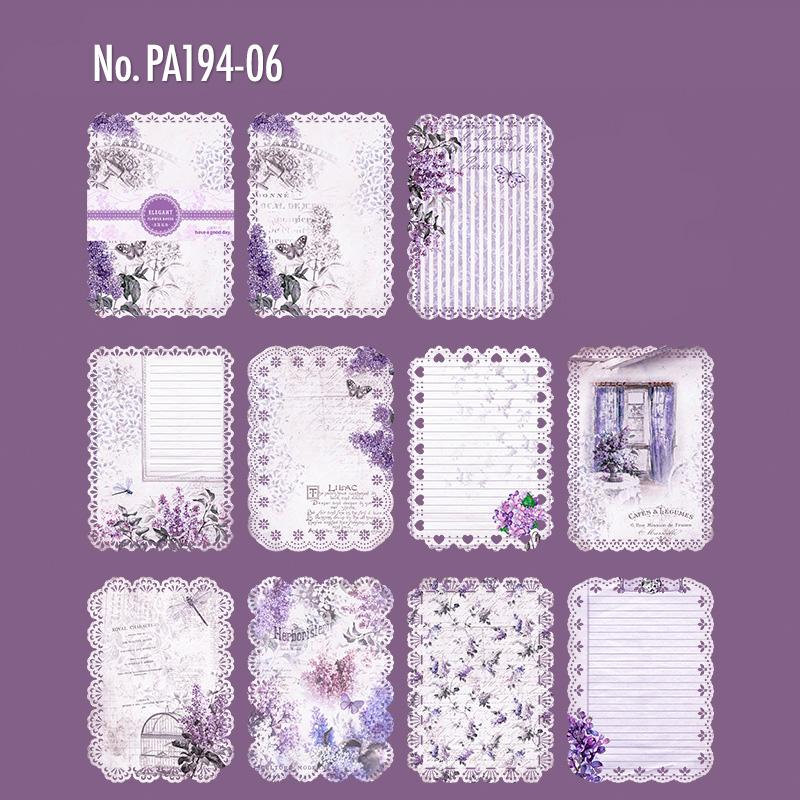 PA194|紙物素材 レース 手紙
