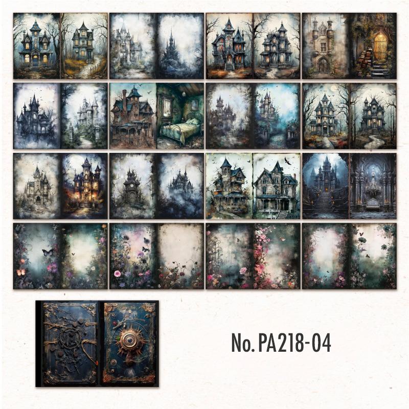 PA218|紙物素材 魔導書 ダーク ファンタジー