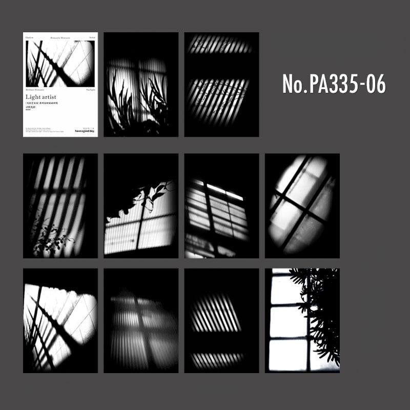 PA335|紙物素材 光と影 風景 陰影 写真 硫酸紙