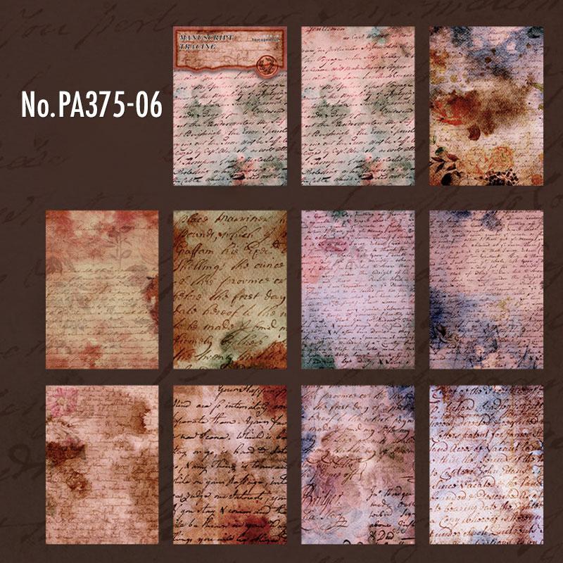 PA375|紙物素材 手紙 英語 英文 楽譜