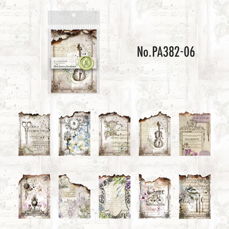 PA382 紙物素材 手紙 英語 楽譜 英文 デザインペーパー 背景紙