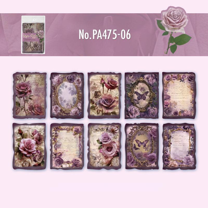 PA475|紙物素材 薔薇 バラ ローズ 花
