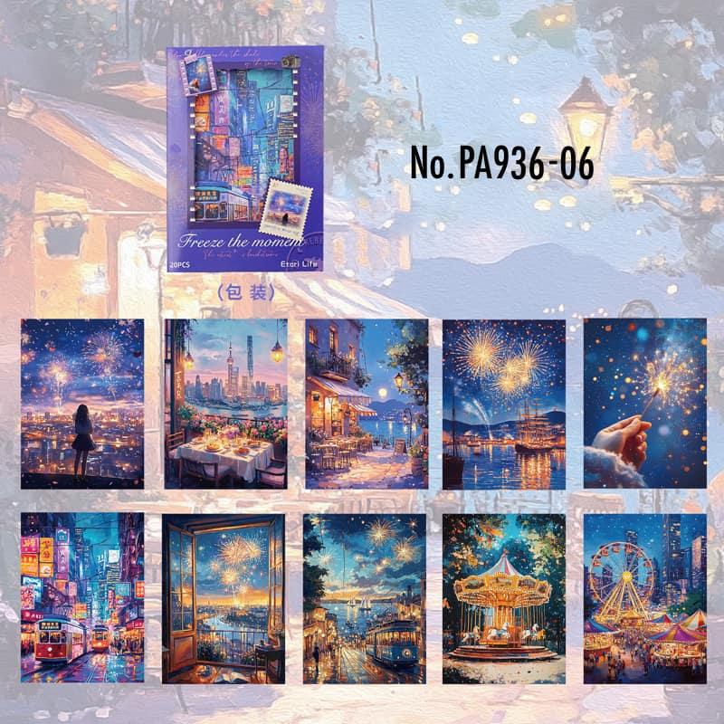 PA936|海辺 港町 ラベンダー 桜 春 ガーデン カフェ 陽だまり 夜景 花火