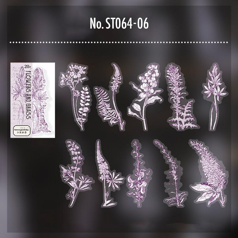 ST064|シール 花 フラワー