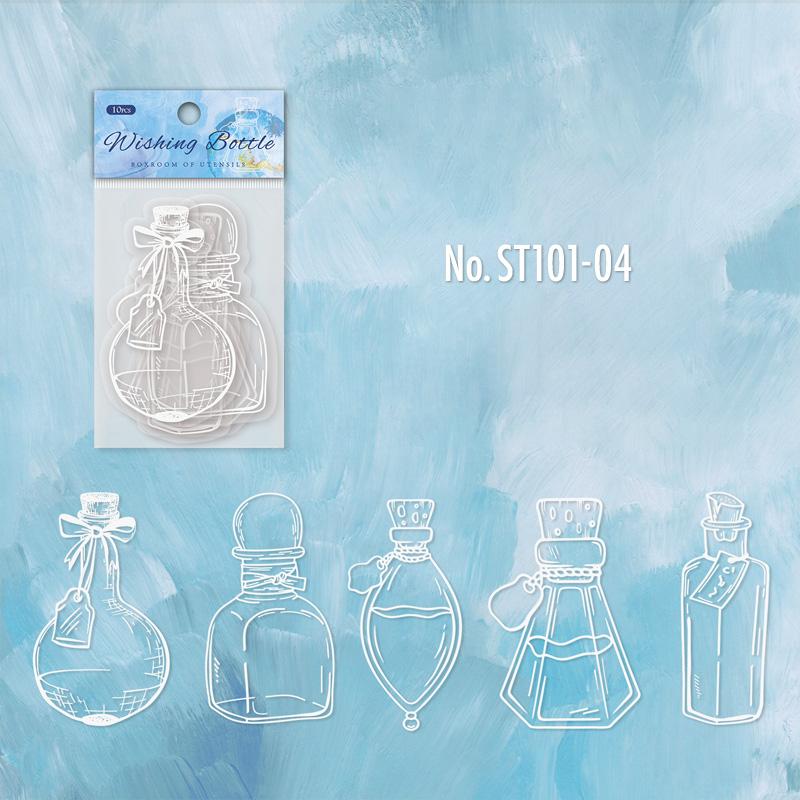 ST101|シール 瓶 ボトル ガラス ビン 香水