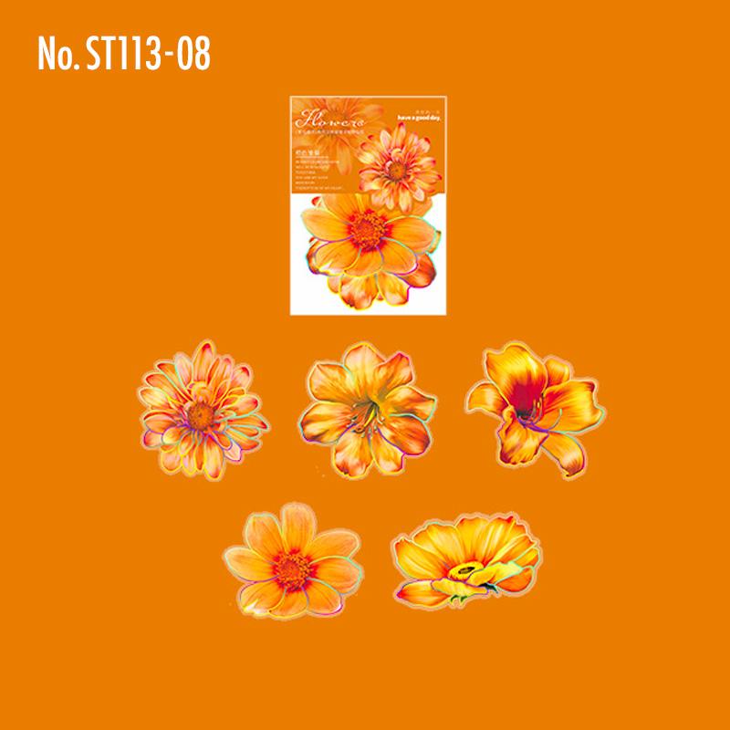 ST113|シール 花 フラワー 薔薇 ローズ