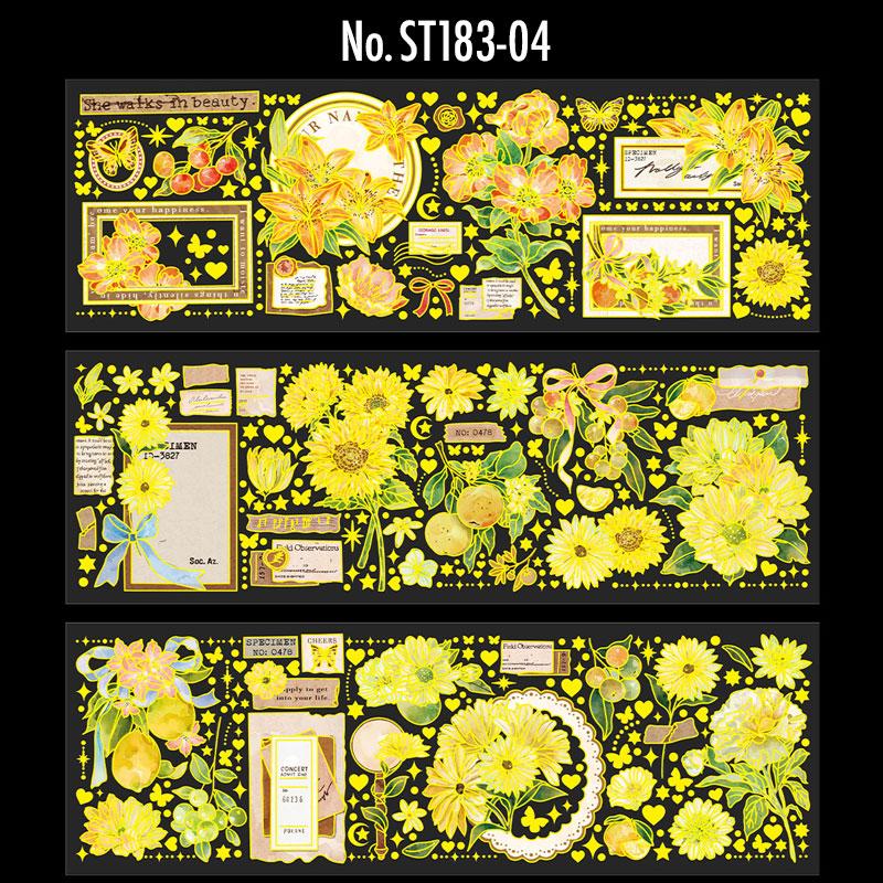 ST183|シール 花 フラワー
