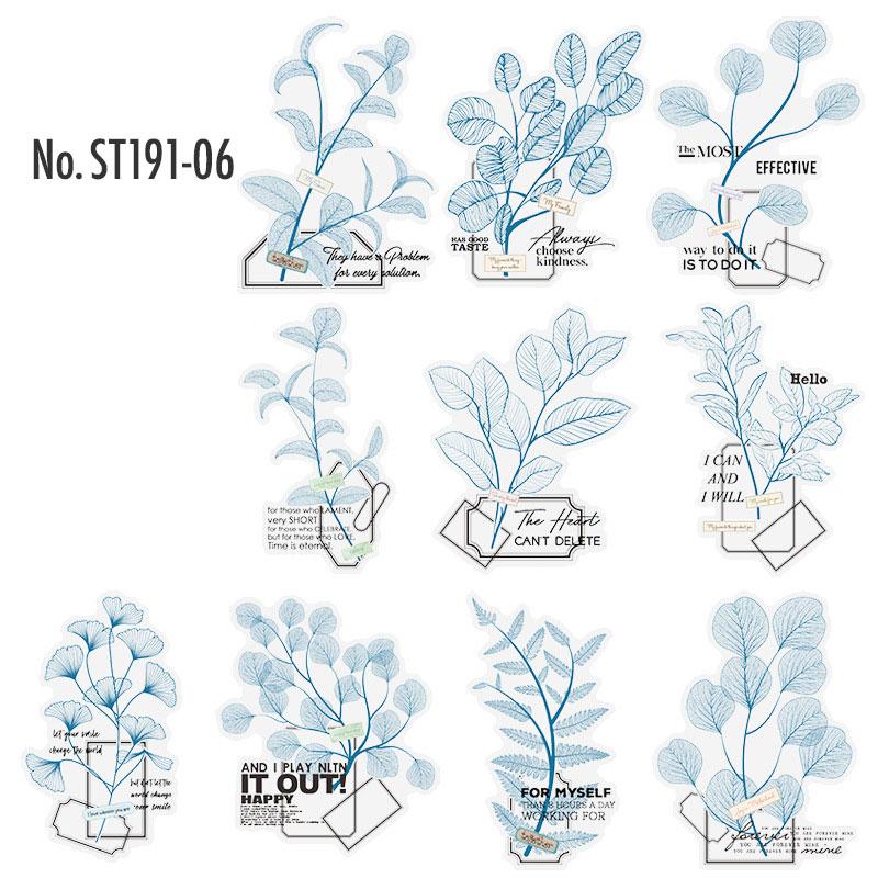 ST191|シール 植物 葉っぱ 花 フラワー