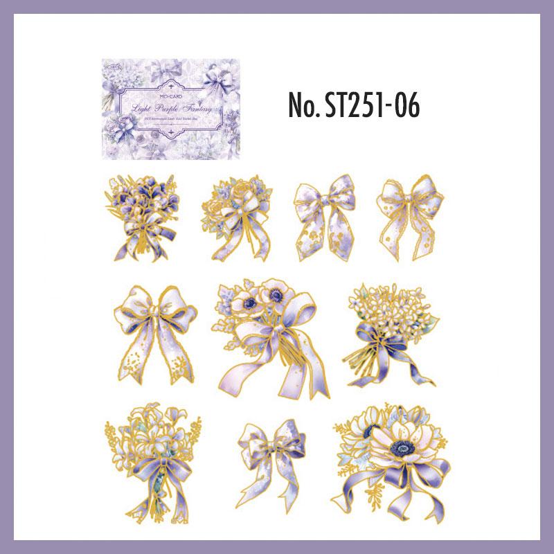 ST251|シール リボン 花 かわいい