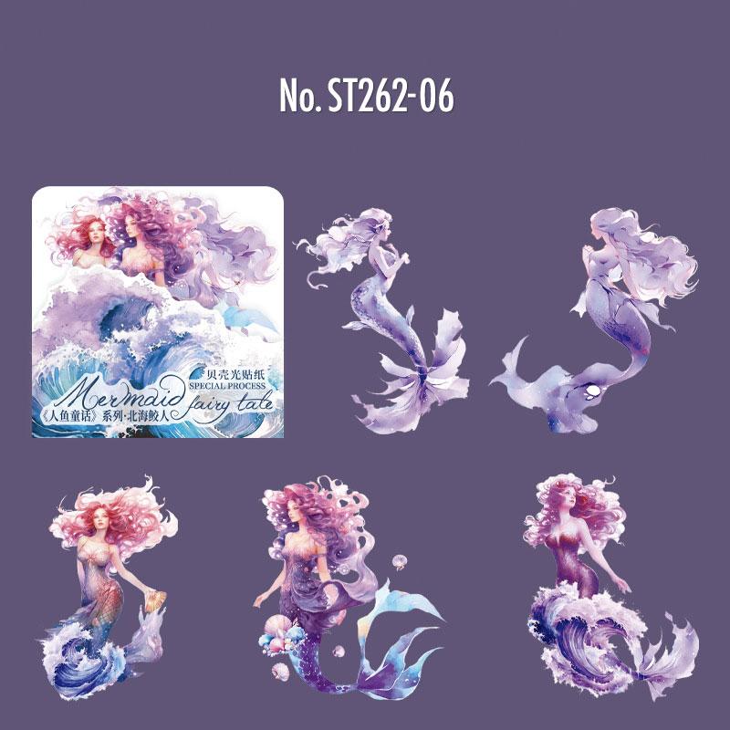 ST262|シール 人物 女性 人魚 マーメイド