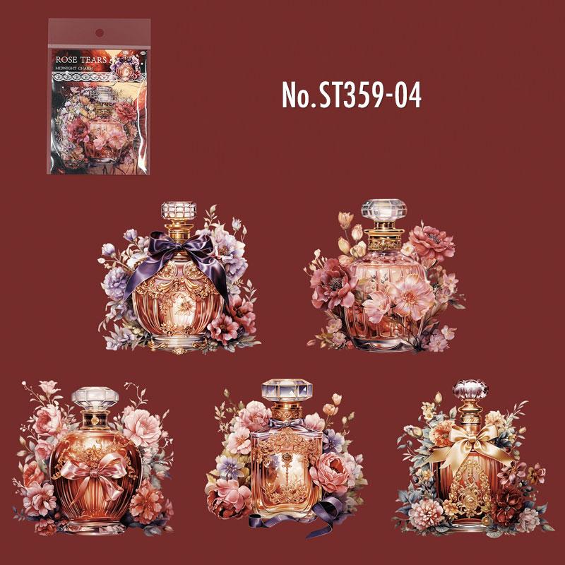 ST359|シール 香水 ボトル 瓶 花
