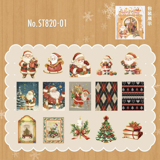 ST820|クリスマス サンタクロース クリスマスツリー プレゼント