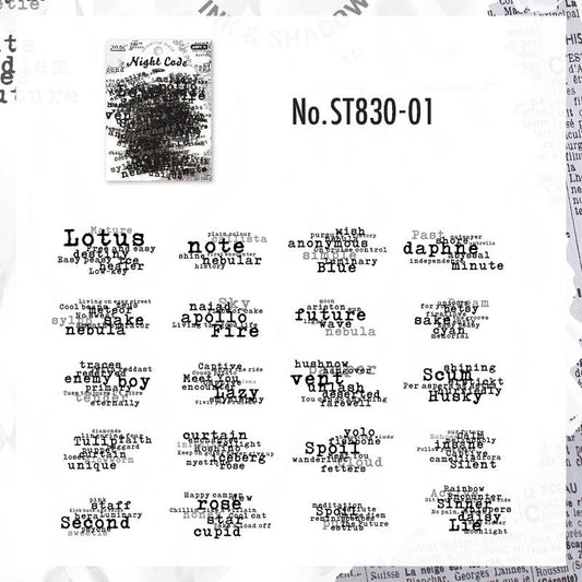 ST830|英語 フレーズ 英文 英単語 英字 アルファベット