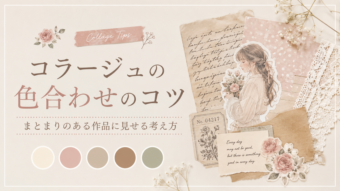 コラージュの色合わせのコツ｜まとまりのある作品に見せる考え方
