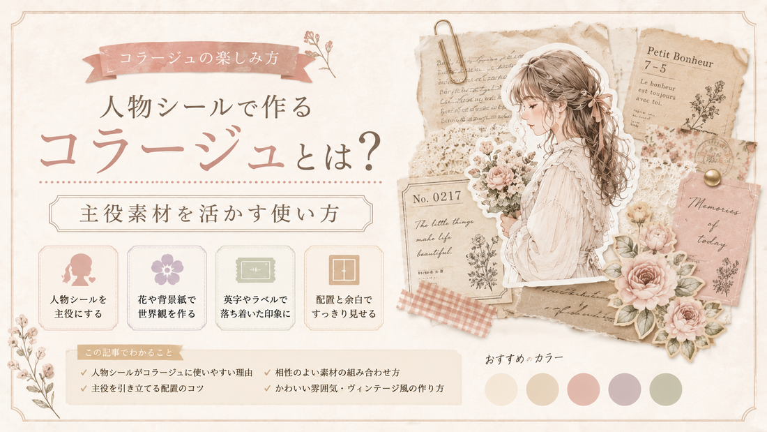 人物シールで作るコラージュとは？主役素材を活かす使い方