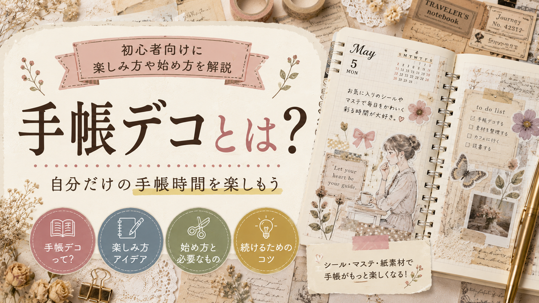 手帳デコとは？初心者向けに楽しみ方や始め方を解説