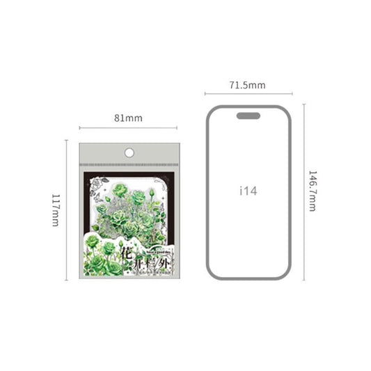 ST184｜シール 花 薔薇 ローズ バラ フラワー