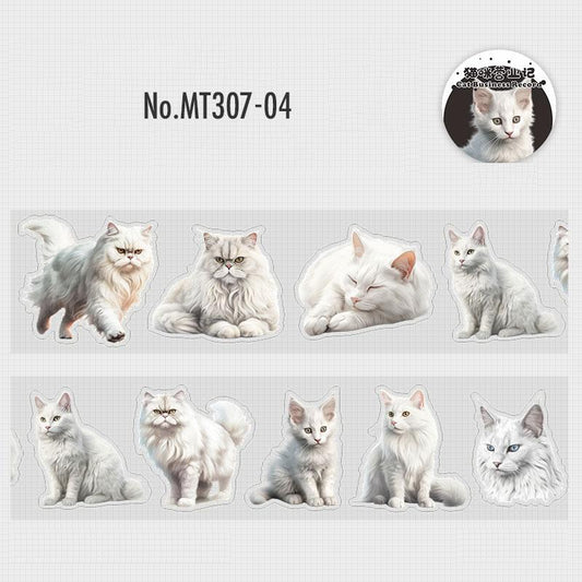 動物・猫・写真のカットライン入りPETロールシール