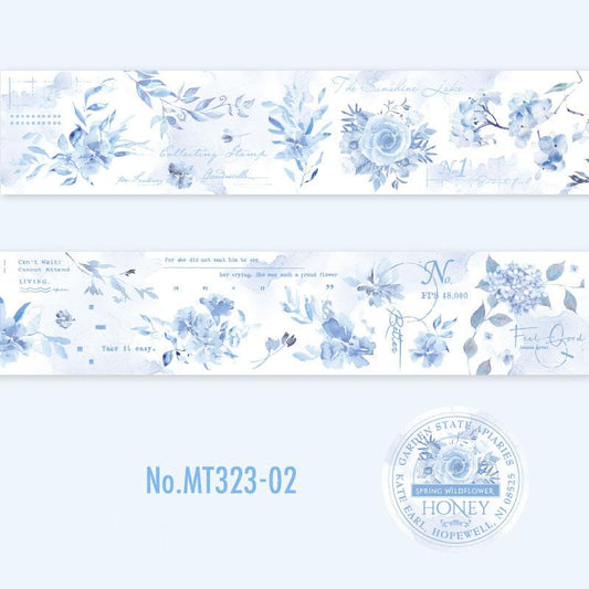 花・パステルのPETロールシール