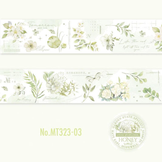 花・パステルのPETロールシール