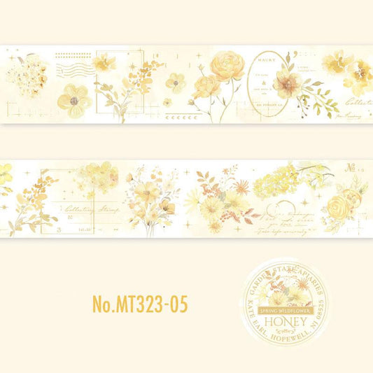 花・パステルのPETロールシール