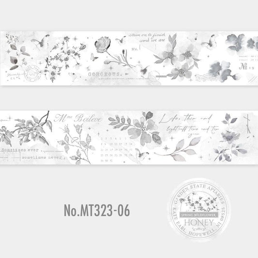 花・パステルのPETロールシール