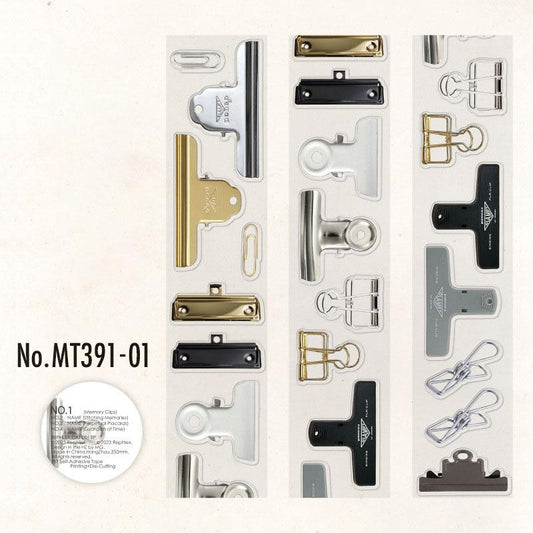 MT391｜文房具 クリップ 鍵 ロールシール