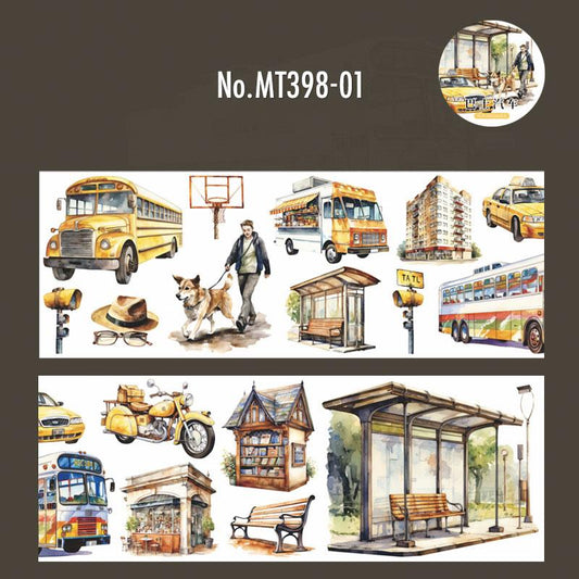 旅行・列車・街並みのロールシール