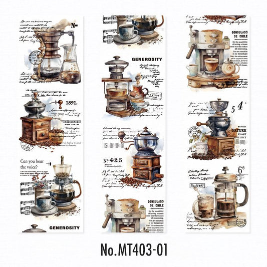 MT403｜建物 地中海 時計台 城 コーヒー カフェ 和紙