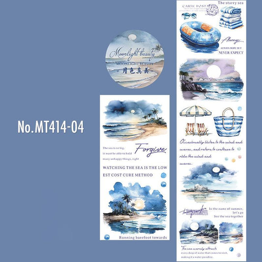 海・夏・サーフのロールシール