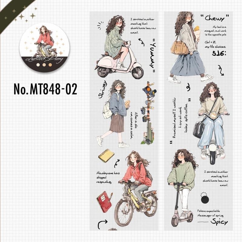 MT848｜人物 女性 仕事 休日 日常 旅行 カフェ
